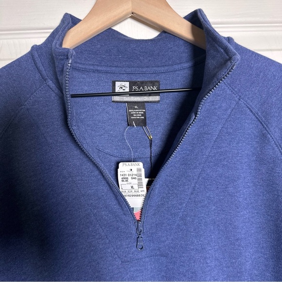 Jos. A. Bank Leadbetter Golf Men’s XL 1/4 Zip 100% Pima Cotton Sweater Outdoor - Picture 8 of 10